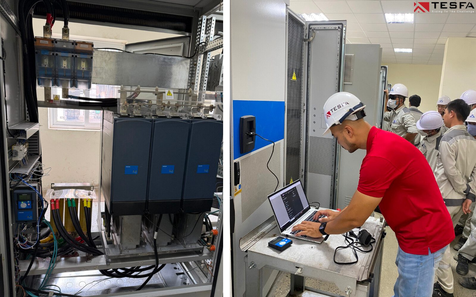 TESFA cung cấp biến tần VACON và triển khai cài đặt Application cho hệ thống cẩu trục CDQ tại Khu liên hợp sản xuất Gang thép lớn ở Miền Trung 4 ky-thuat-cai-dat-application-tai-hien-truong