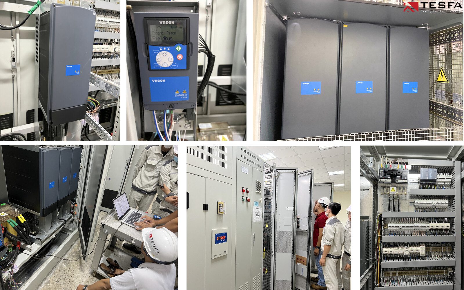 TESFA cung cấp biến tần VACON và triển khai cài đặt Application cho hệ thống cẩu trục CDQ tại Khu liên hợp sản xuất Gang thép lớn ở Miền Trung 5 hoan-thanh-qua-trinh-lap-dat-bien-tan-vacon