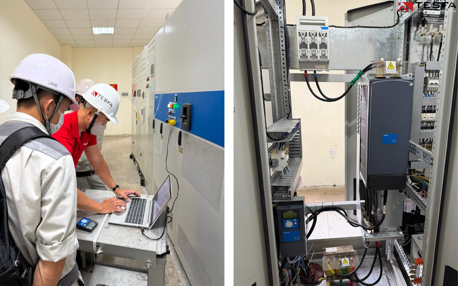 TESFA cung cấp biến tần VACON và triển khai cài đặt Application cho hệ thống cẩu trục CDQ tại Khu liên hợp sản xuất Gang thép lớn ở Miền Trung 6 ky-thuat-tien-hanh-kiem-tra-toan-bo-he-thong