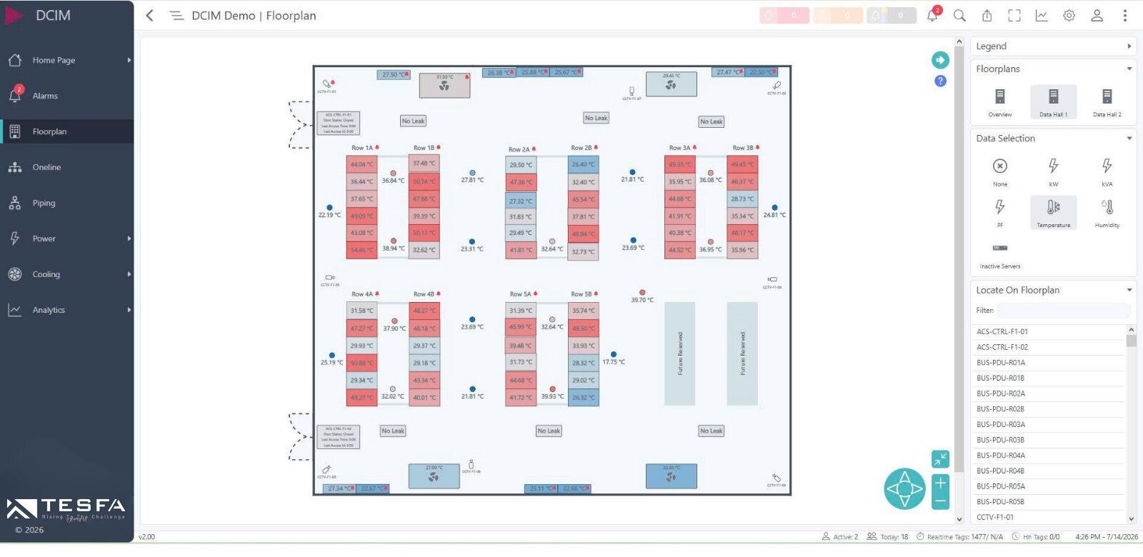 Giải pháp giám sát nhiệt độ và độ ẩm – Tối ưu môi trường sản xuất, đảm bảo chất lượng hàng hóa 4 dashboard-theo-doi-tong-quan-he-thong
