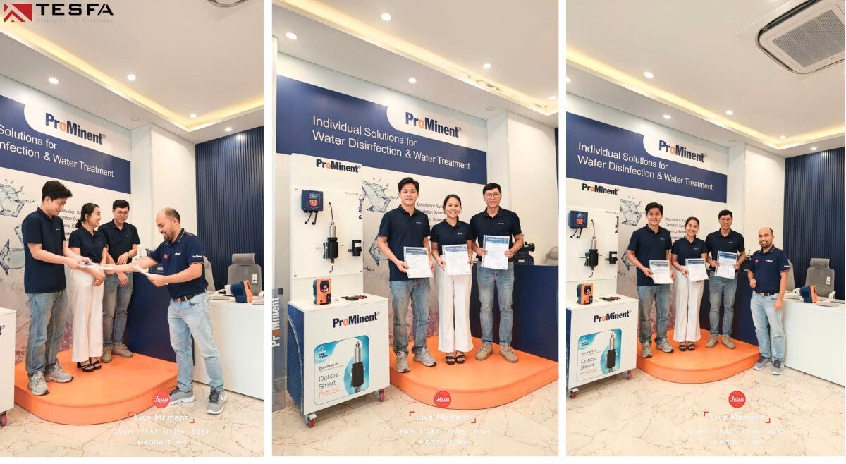 TESFA nâng cao năng lực chuyên môn cùng chương trình Technical & Service Training với chủ đề Metering & Control Technology do ProMinent Việt Nam tổ chức 4 tesfa-xuat-sac-vuot-qua-bai-kiem-tra-cuoi-chuong-trinh